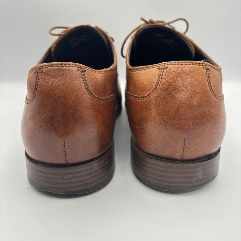Cole Haan Grand OS Dress Shoes Mens 10.5W Oxford Camel Brown Cap Toe  C23771